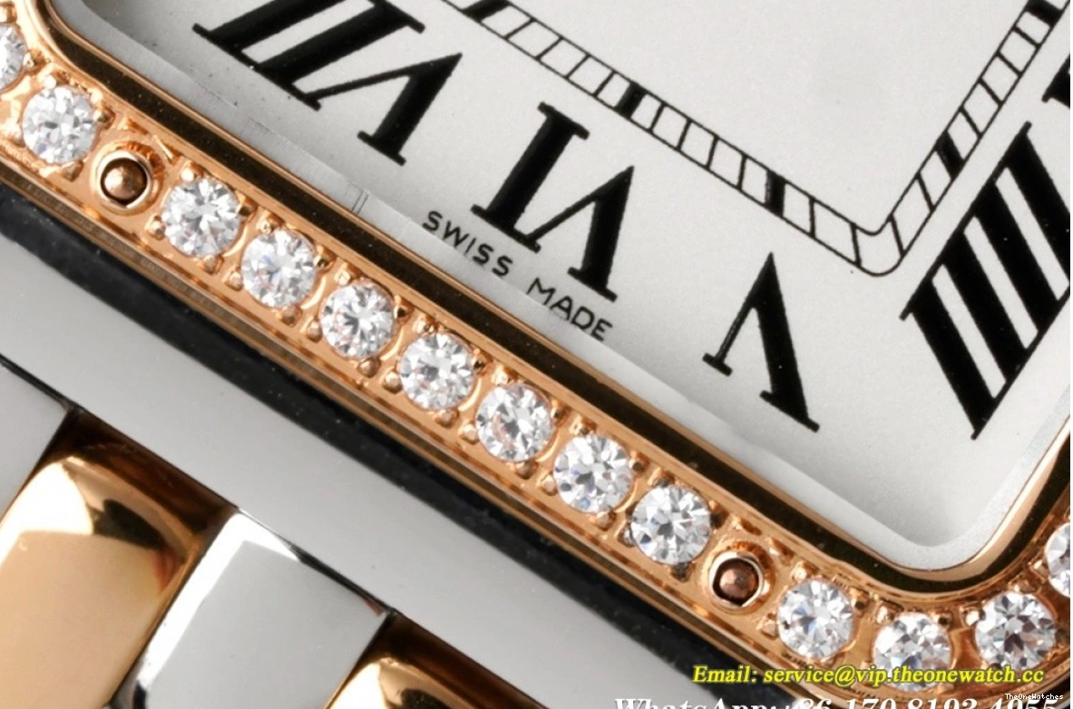 Secrete White BVF SS Ladies 27mm Dial Dia De Panthere RG Quartz 0319